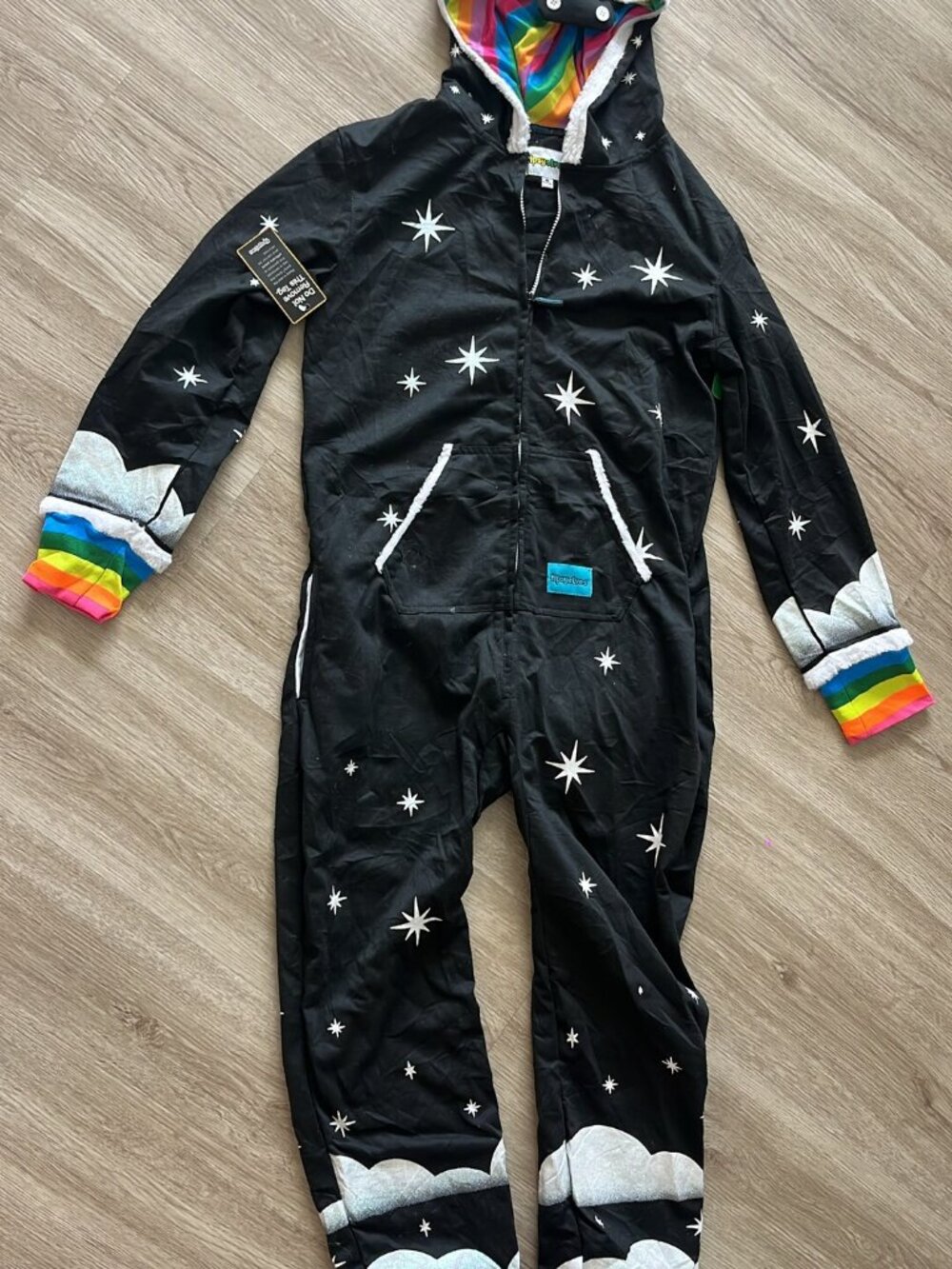 Tipsy Elves Black Unicorn Onesie S Unisex NWT x2
